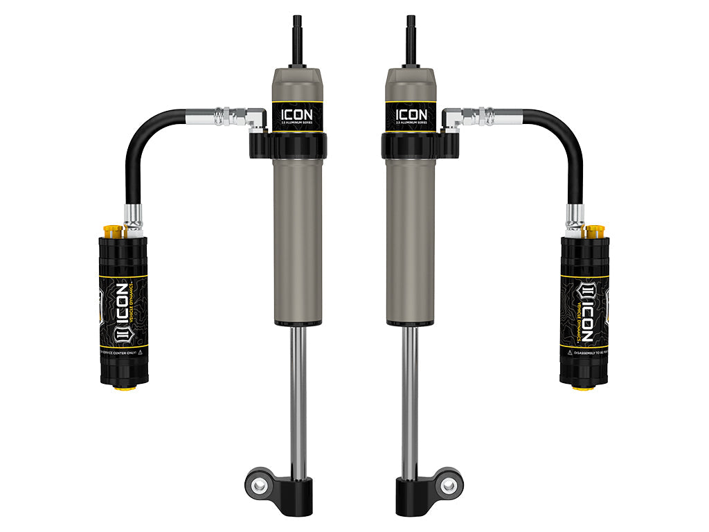 ICON 2005-2023 Toyota Tacoma, Rear, V.S. 2.5 Aluminum Series RXT Shock Absorbers, Remote Reservoir w/ CDCV, Pair