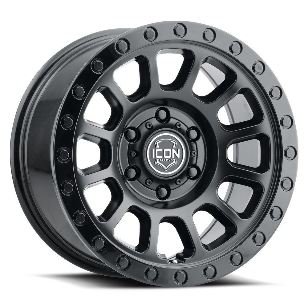 ICON Alloys Hulse, Double Black, 18 x 9 / 6 x 5.5, 25mm Offset, 6" BS