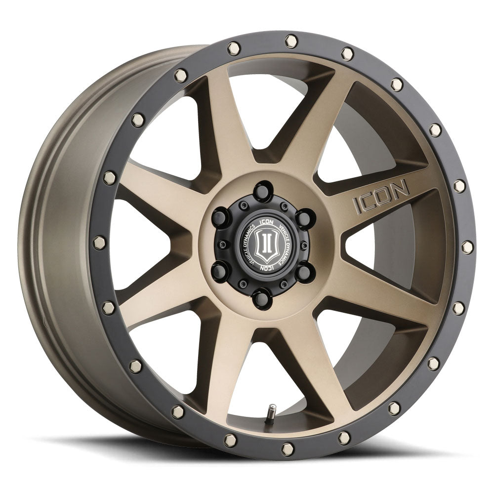 ICON Alloys Rebound, Bronze, 20 x 9 / 6 x 5.5, 0mm Offset, 5" BS