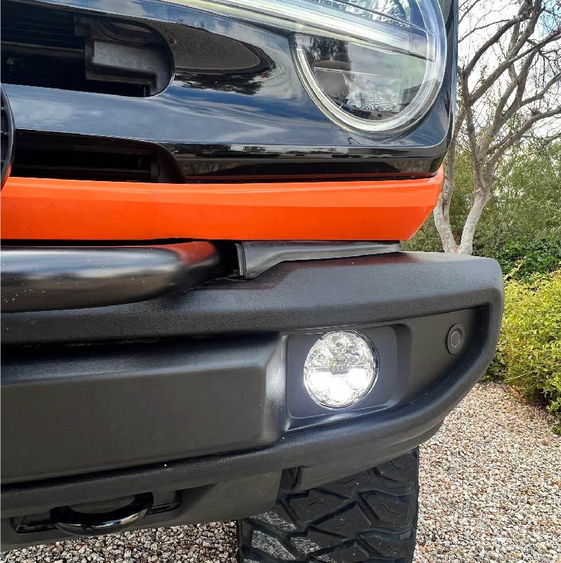 Ford Bronco Quatro Fog Brackets for Gen 6 Plastic Bumper Models