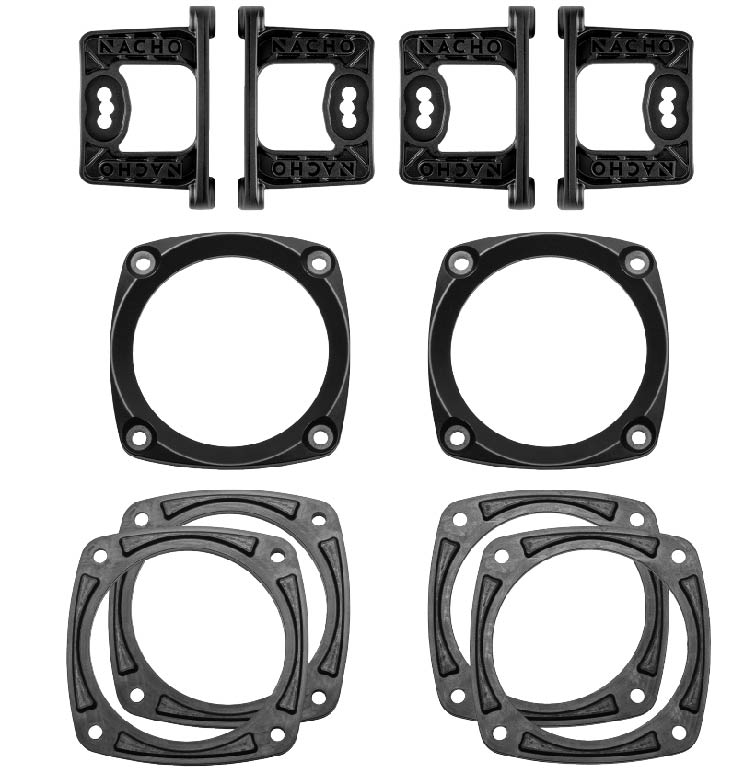 NACHO Quatro Flush Mount - Pair - Fits Any Model Quatro - Not sold with Lights