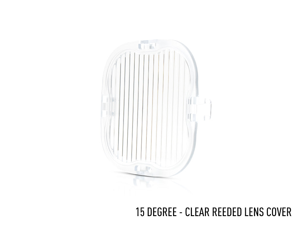 Triple-R Clear clip-on Diffuser Lens Cover (15 Degrees - Horizontal) – compatiable with RP Series Lights - LC-RP-15