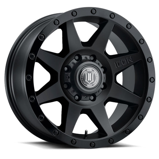 ICON Alloys Rebound HD, Double Black, 18 x 9 / 8 x 180, 12mm Offset, 5.5" BS