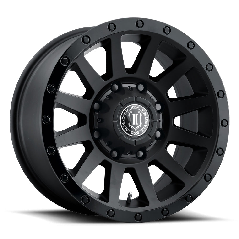 ICON Alloys Compression HD, Double Black, 18 x 9 / 8 x 6.5, 12mm Offset, 5.5" BS