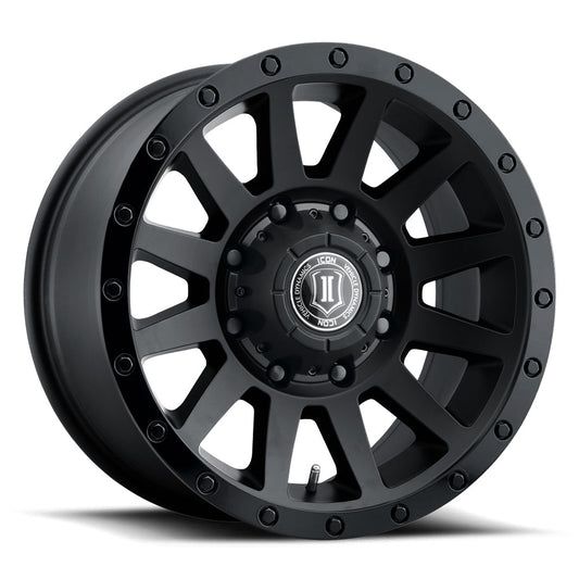 ICON Alloys Compression HD, Double Black, 18 x 9 / 8 x 170, 6mm Offset, 5.25" BS