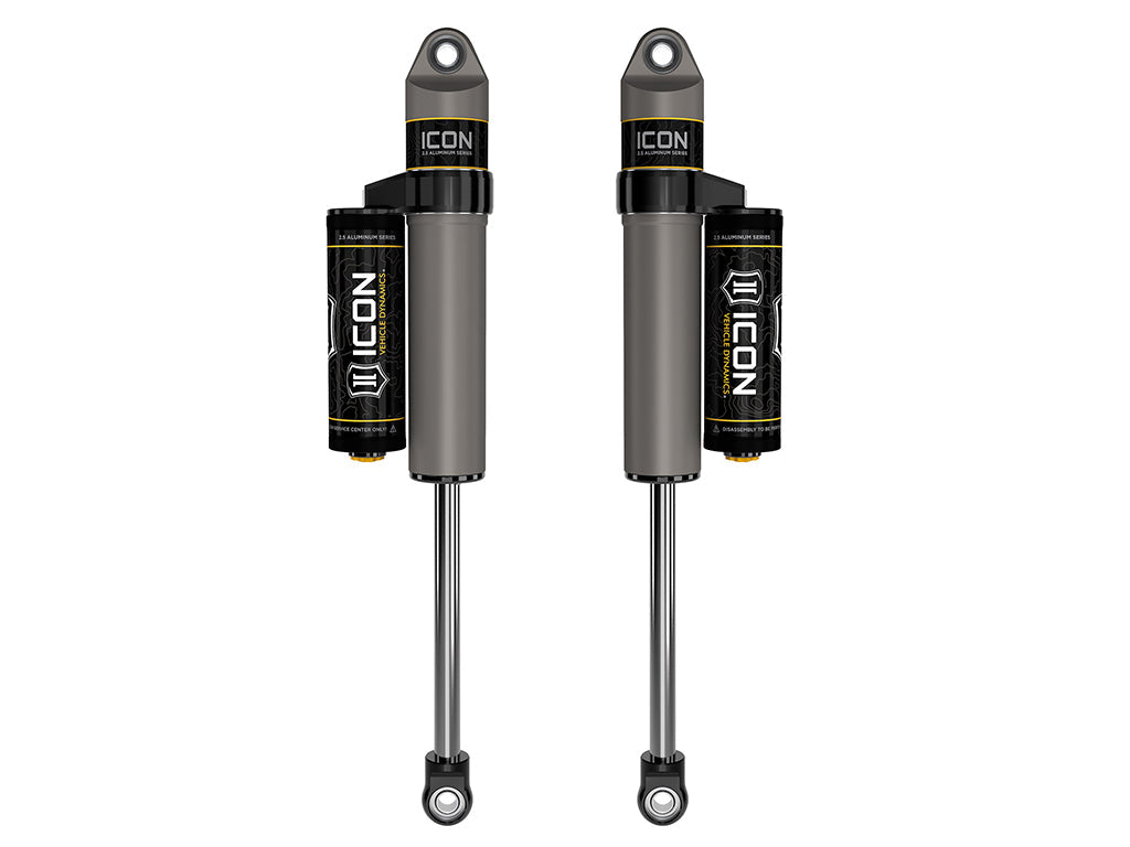 ICON 2021-2025 Ford F-150 4WD/F-150 Tremor, 0-2" Lift, Rear, V.S. 2.5 Aluminum Series Shock Absorbers, Piggyback Reservoir, Pair