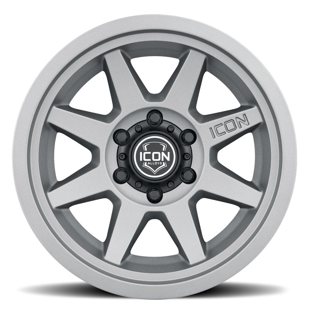 ICON Alloys Rebound SLX, Charcoal, 17 x 8.5 / 6 x 5.5, 0mm Offset, 4.75" BS