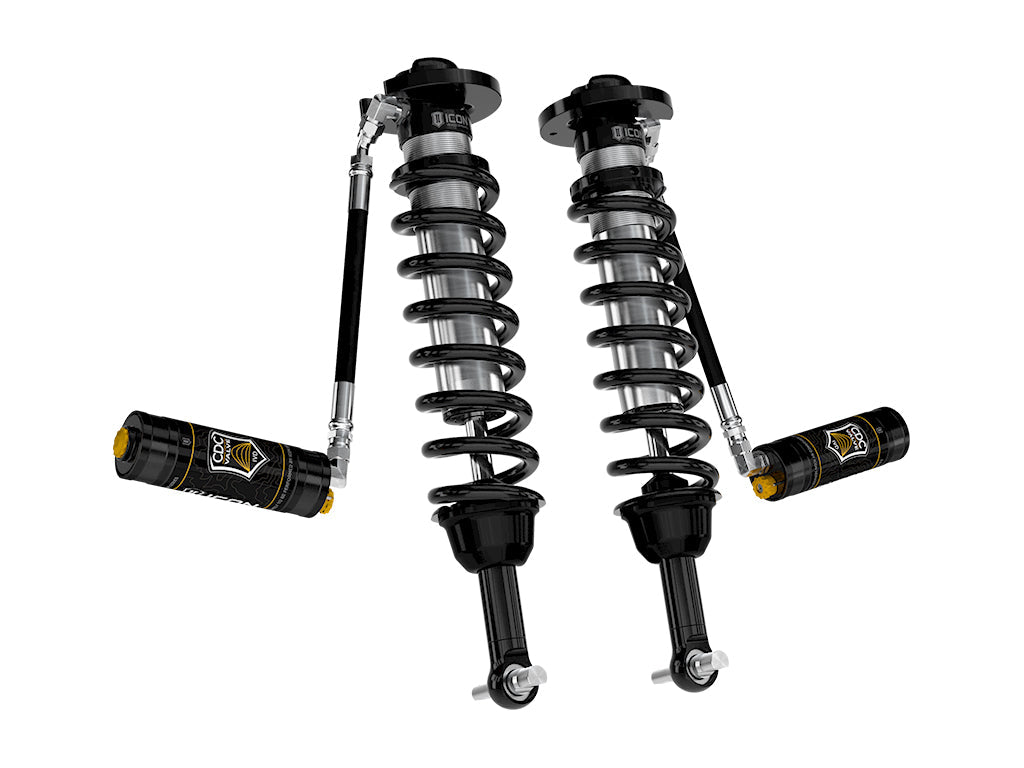 ICON 2021-2025 Ford F-150 4WD, 0-2.75" Lift, Front, V.S. 2.5 Series Coilovers, Remote Reservoir w/ CDCV, Pair