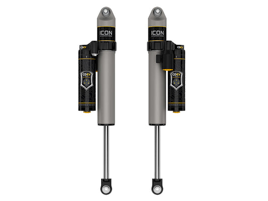 ICON 2021-2025 Ford F-150 4WD/F-150 Tremor, 0-2" Lift, Rear, V.S. 2.5 Aluminum Series Shock Absorbers, Piggyback Reservoir w/ CDEV, Pair