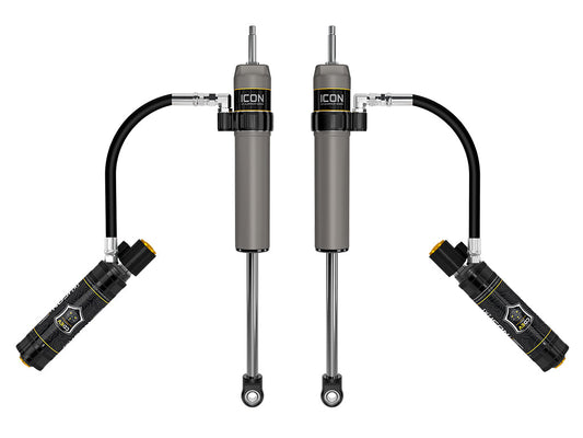 ICON 2022-2026 Toyota Tundra, 3-3.5" Lift, Rear, V.S. 2.5 Aluminum Series Shock Absorbers, Remote Reservoir w/ CDEV, Pair