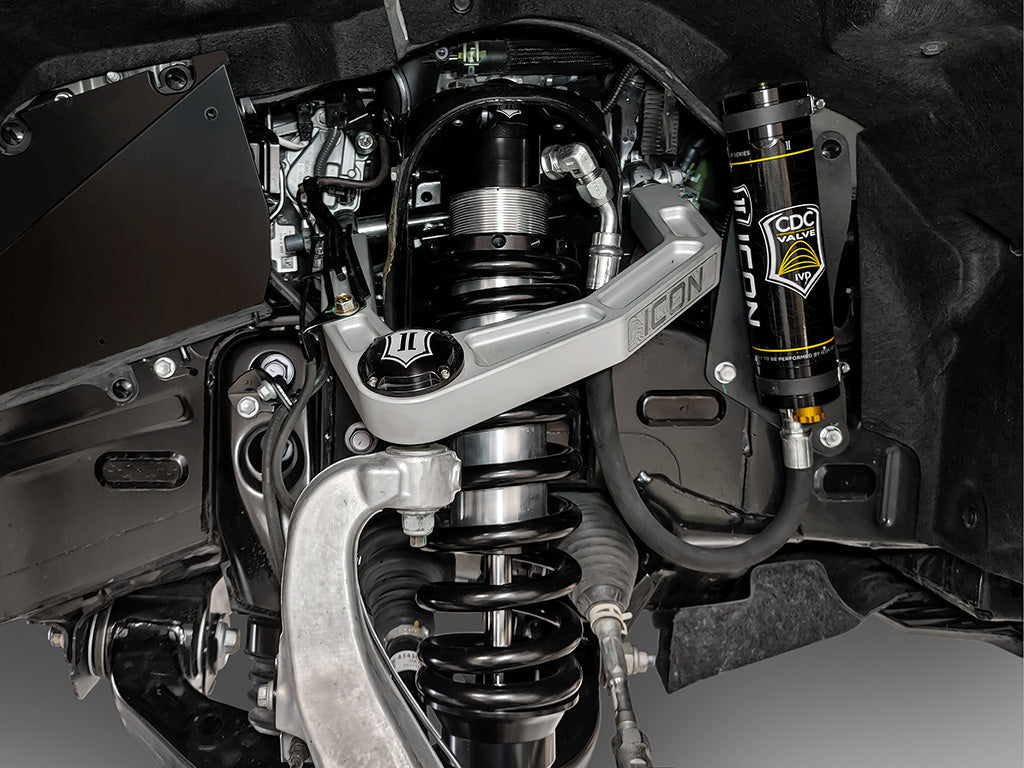 ICON 2022-2025 Toyota Tundra 1.25-3.25" Lift/2023-2025 Sequoia 3-4.25" Lift, V.S. 3.0 Series Front Coilover Kit, Remote Reservoir w/ CDCV, Pair