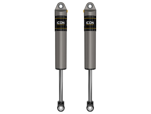 ICON 1999-2025 Ford F-250/F-350/F-450 Super Duty, 0-3” Lift, Rear, V.S. 2.5 Aluminum Series Shocks, Internal Reservoir, Pair