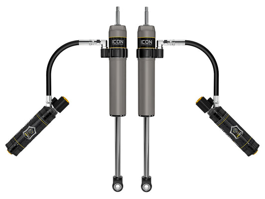 ICON 2024-2025 Toyota Tacoma, 0-1” Lift, Rear, V.S. 2.5 Aluminum Series Shock Absorbers, Remote Reservoir w/ CDEV, Pair