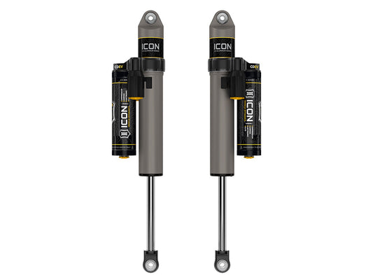ICON 2021-2025 Ford F-150, 0-1" Lift, Rear, V.S. 2.5 Aluminum Series Shock Absorbers, Piggyback Reservoir w/ CDEV, Pair