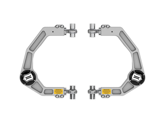 ICON 2021-2025 Ford F-150, Front, Billet Upper Control Arms w/ Delta Joint Pro