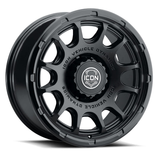 ICON Alloys Rancho, Double Black, 20 x 9 / 8 x 180, 12mm Offset, 5.5" Backspace