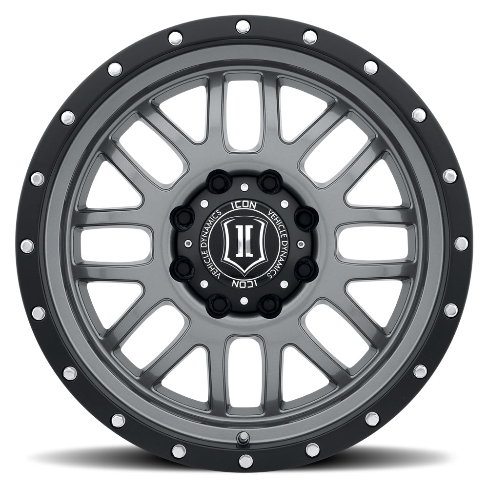 ICON Alloys Alpha, Gun Metal, 20 x 9 / 8 x 170, 0mm Offset, 5" BS