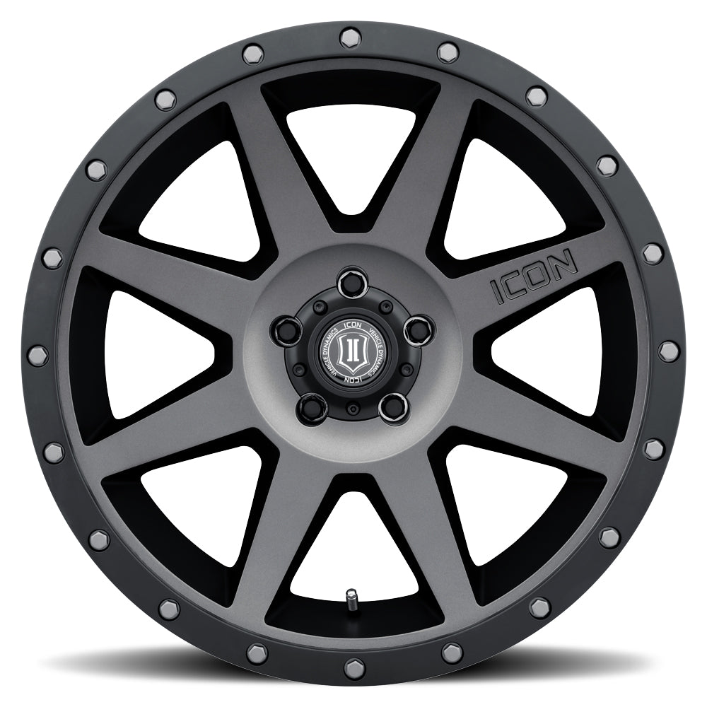 ICON Alloys Rebound, Titanium, 20 x 9 / 6 x 5.5, 0mm Offset, 5" BS