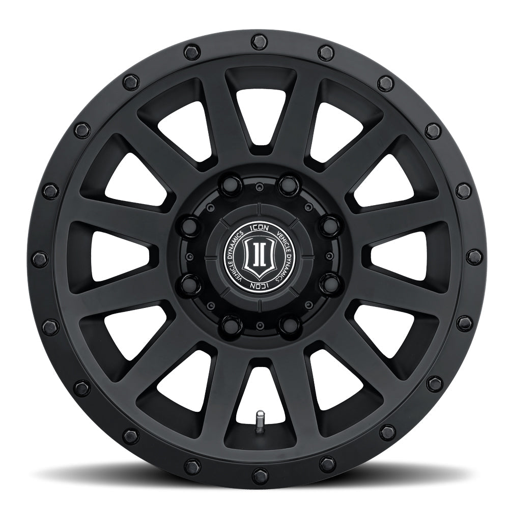 ICON Alloys Compression HD, Double Black, 18 x 9 / 8 x 6.5, 12mm Offset, 5.5" BS